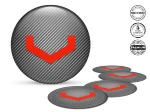 Vossen Wheel Stickers Version Domed Resin Labels